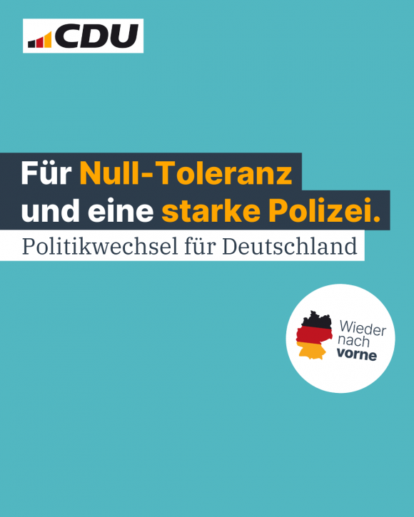 Für Null-Toleranz und eine starke Polizei. (4:5)