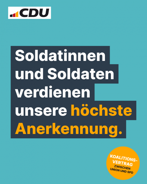 Soldatinnen und Soldaten verdienen unsere höchste Anerkennung