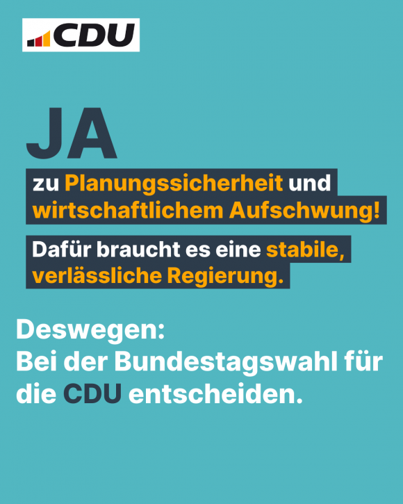 Ja Zu Planungssicherheit Und Wirtschaftlichem Aufschwung (4:5)