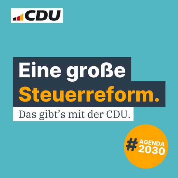 Eine große Steuerreform.