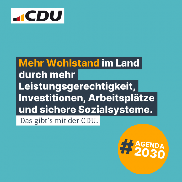 Mehr Wohlstand im Land