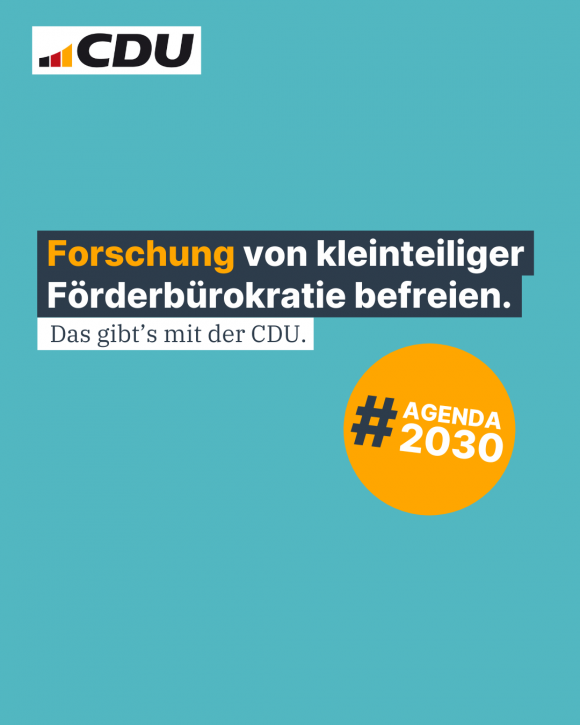 Forschung von kleinteiliger Förderbürokratie befreien. (4:5)