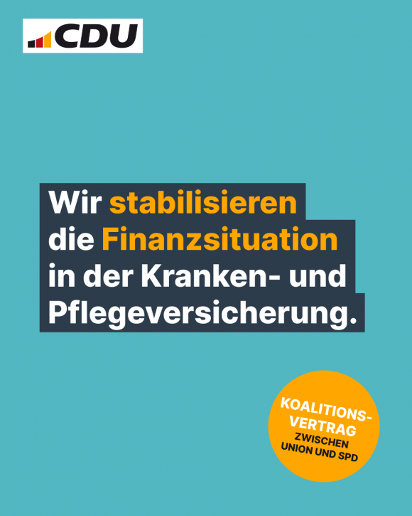 Wir stabilisieren die Finanzsituation in der Kranken- und Pflegeversicherung