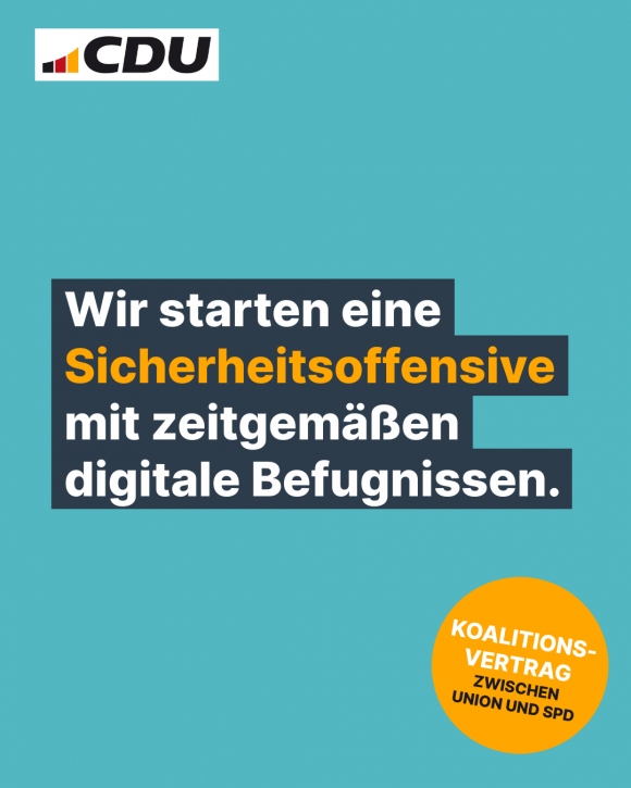 Wir starten eine Sicherheitsoffensive mit zeitgemäßen digitale Befugnissen