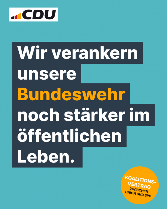 Wir verankern unsere Bundeswehr noch stärker im öffentlichen Leben