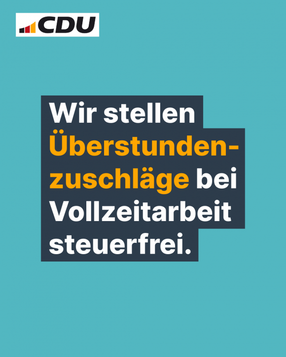 Wir stellen Überstundenzuschläge bei Vollzeitarbeit steuerfrei