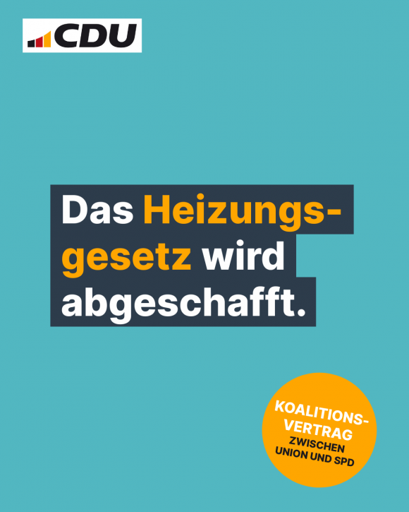 Das Heizungsgesetz wird abgeschafft