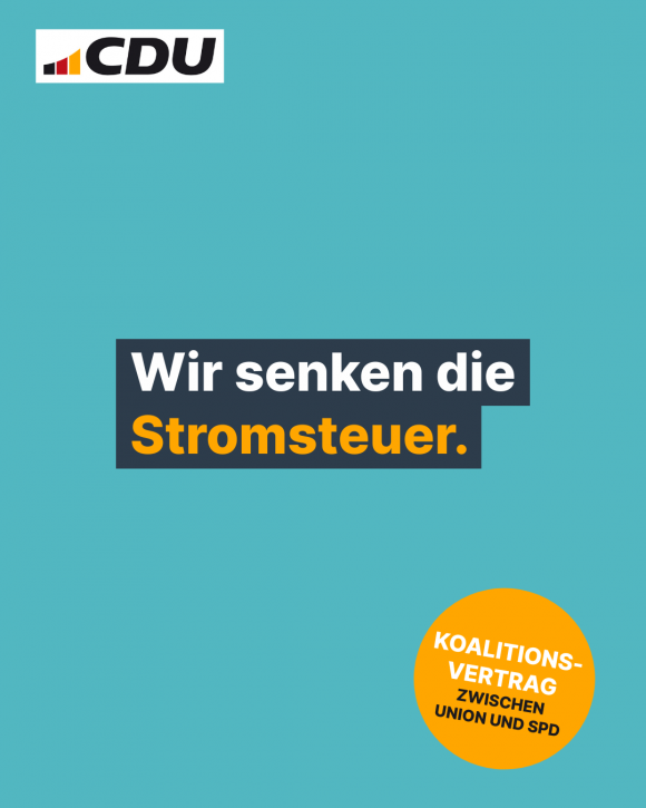 Wir senken die Stromsteuer