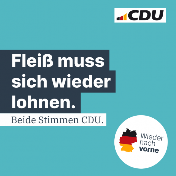 Fleiß muss sich wieder lohnen.