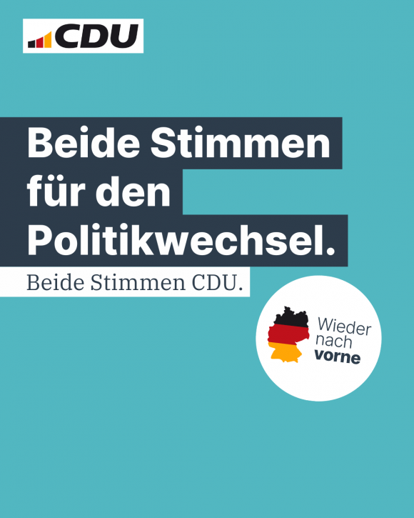 Beide Stimmen für den Politikwechsel. (4:5)