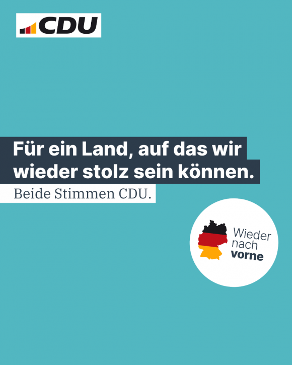Für ein Land, auf das wir wieder stolz sein können. (4:5)