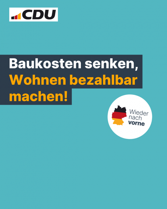 Baukosten senken, Wohnen bezahlbar machen! (4:5)