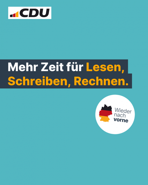 Mehr Zeit für Lesen, Schreiben, Rechnen! (4:5)