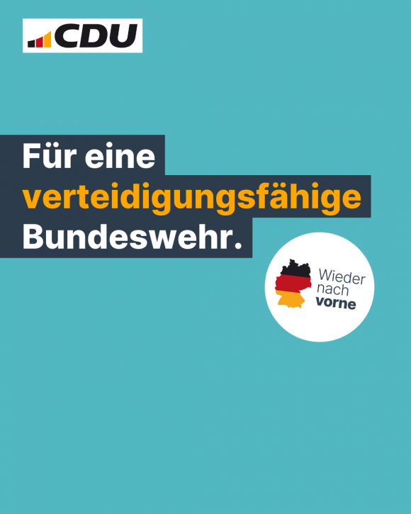 Für eine verteidigungsfähige Bundeswehr. (4:5)
