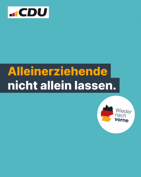 Alleinerziehende nicht allein lassen. (4:5)