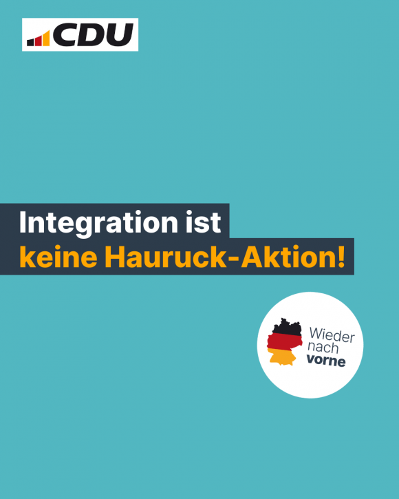 Integration ist keine Hauruck-Aktion! (4:5)