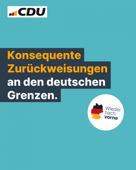 Konsequente Zurückweisungen an den deutschen Grenzen. (4:5)