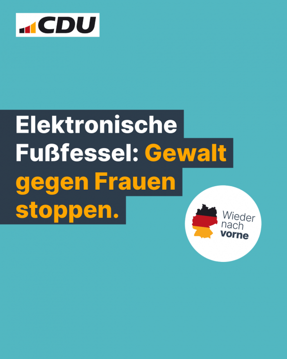 Elektronische Fußfessel: Gewalt gegen Frauen stoppen. (4:5)