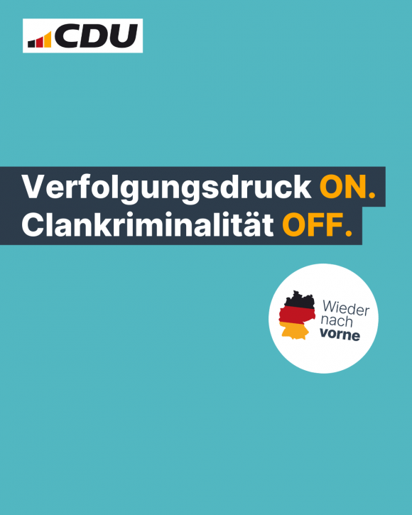 Verfolgungsdruck ON. Clankriminalität OFF. (4:5)