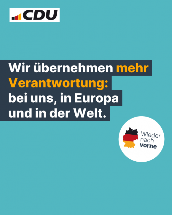 Wir übernehmen mehr Verantwortung: Bei uns, in Europa und in der Welt. (4:5)