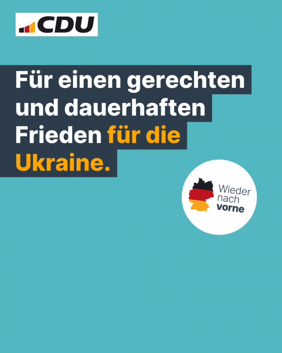 Für einen gerechten und dauerhaften Frieden für die Ukraine. (4:5)