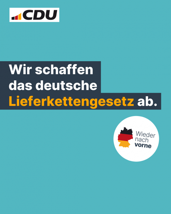 Wir schaffen das deutsche Lieferkettengesetz ab. (4:5)