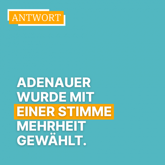 Antwort 1 - Konrad Adenauer Stimmen