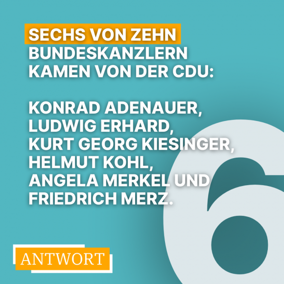Antwort 5 - Anzahl der Kanzler